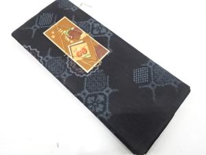 アンティーク　花に蜀江模様　着尺反物